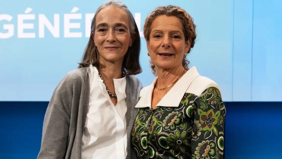 Delphine Ernotte Cunci and Cilla Benkö